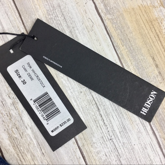 Hudson | High Rise Zooey Straight Crop Frayed Hem - Picture 7 of 8